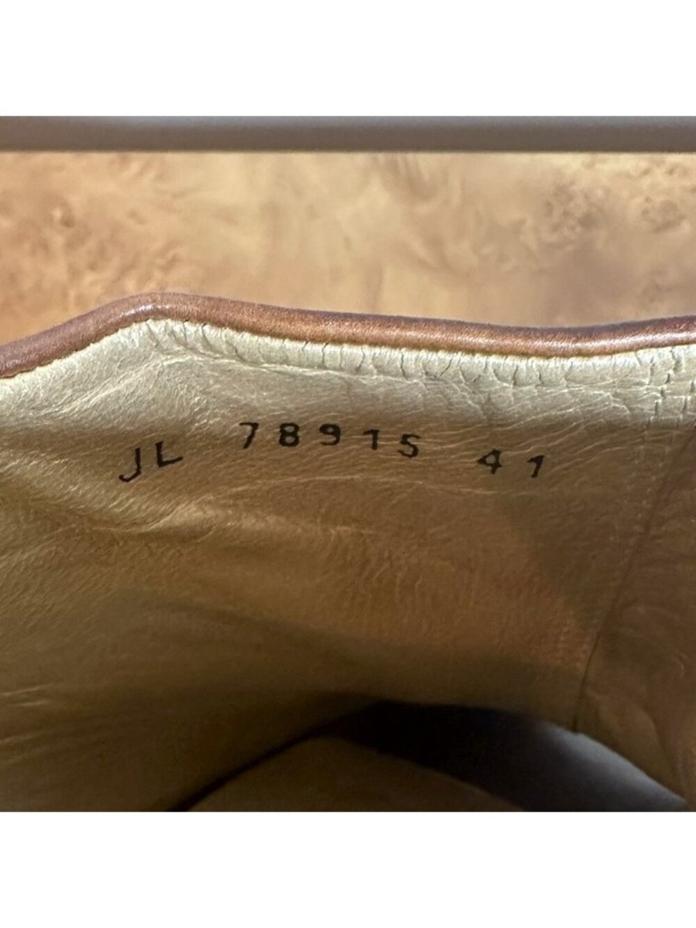 Stuart Weitzman Distressed Brown Leather Peep Toe Mules Size 41 Y2K High Heel - Picture 8 of 9